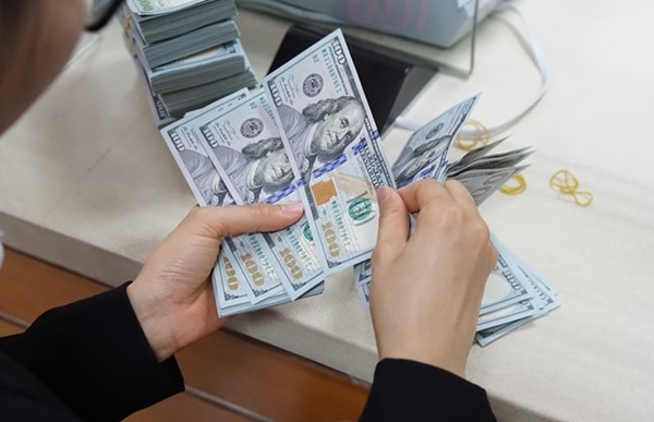 Giá USD tăng mạnh. Ảnh TL