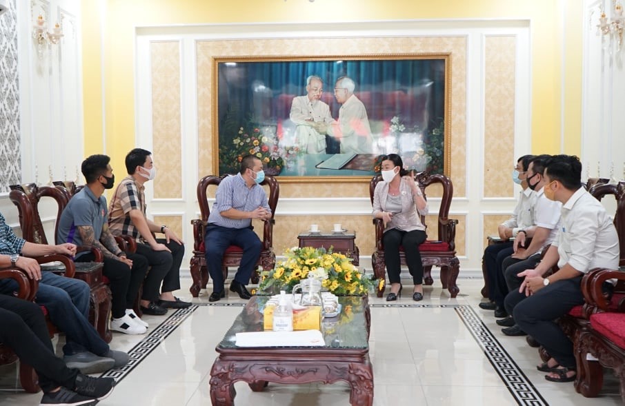 Hành động đẹp của câu lạc bộ Sài Gòn thể hiện tinh thần tương thân, tương ái với đồng bào trong bối cảnh V.League đang bị đình trệ. Ảnh: CLB cung cấp.