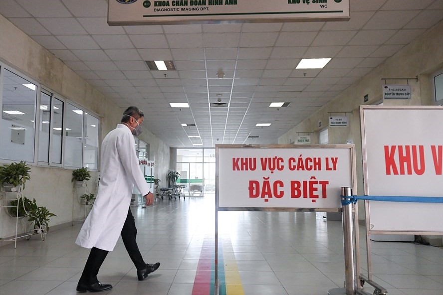 Khu vực cách ly Bệnh viện Bạch Mai.