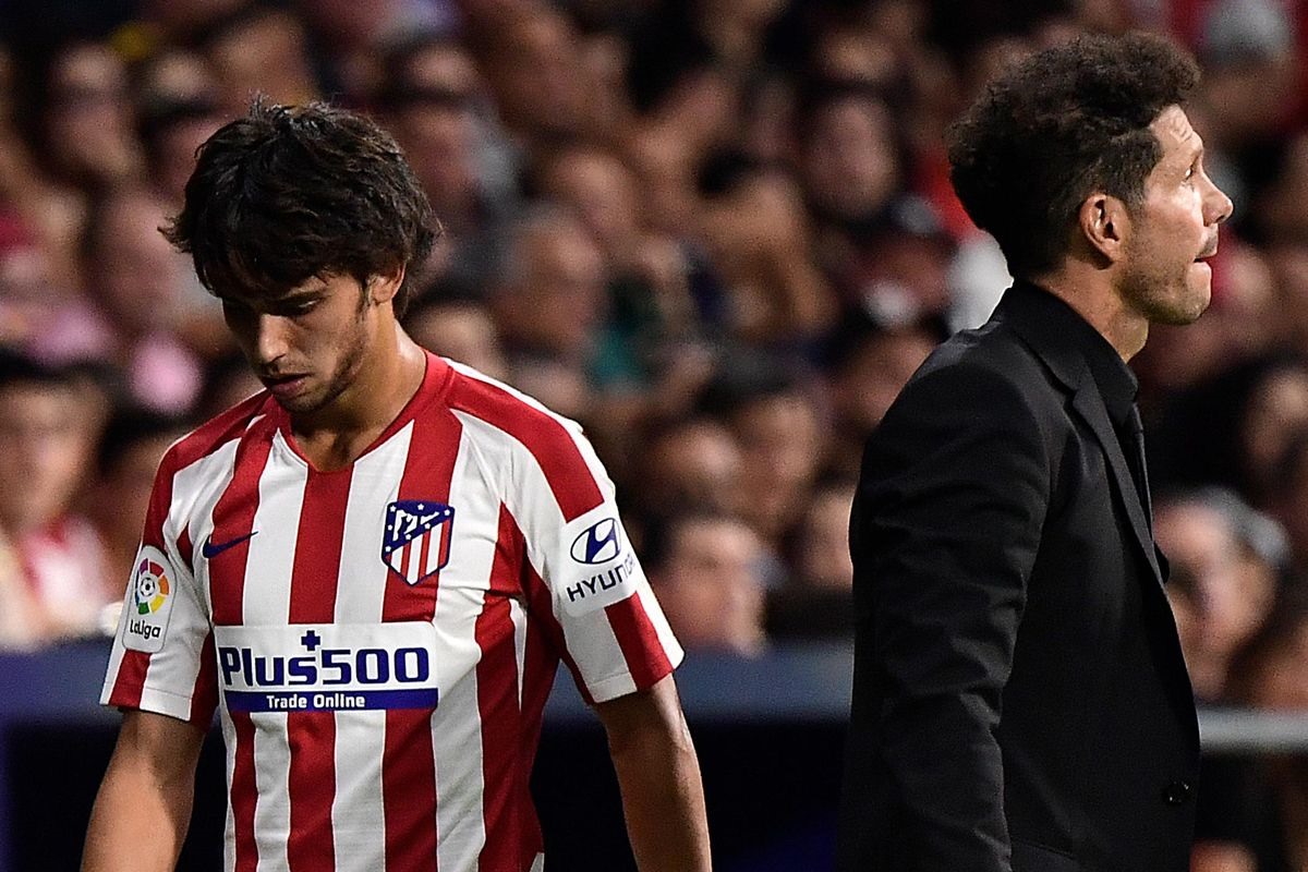 Felix và Simeone. Ảnh: Goal.