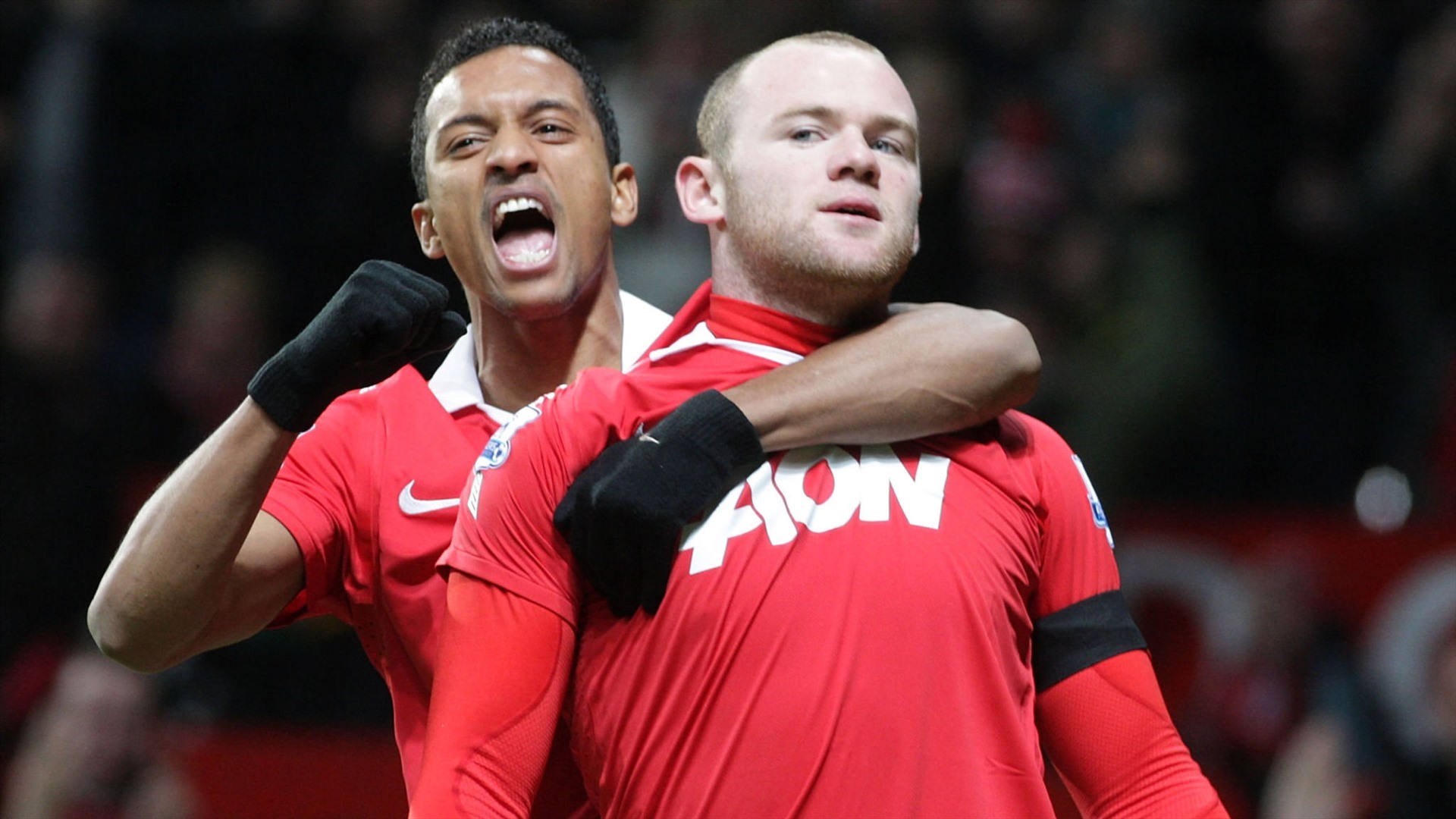 Nani và Rooney. Ảnh: Sky Sports.