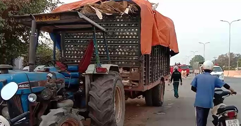 Hiện trường vụ tai nạn. Ảnh: AX Hiện trường vụ tai nạn. Ảnh: AX