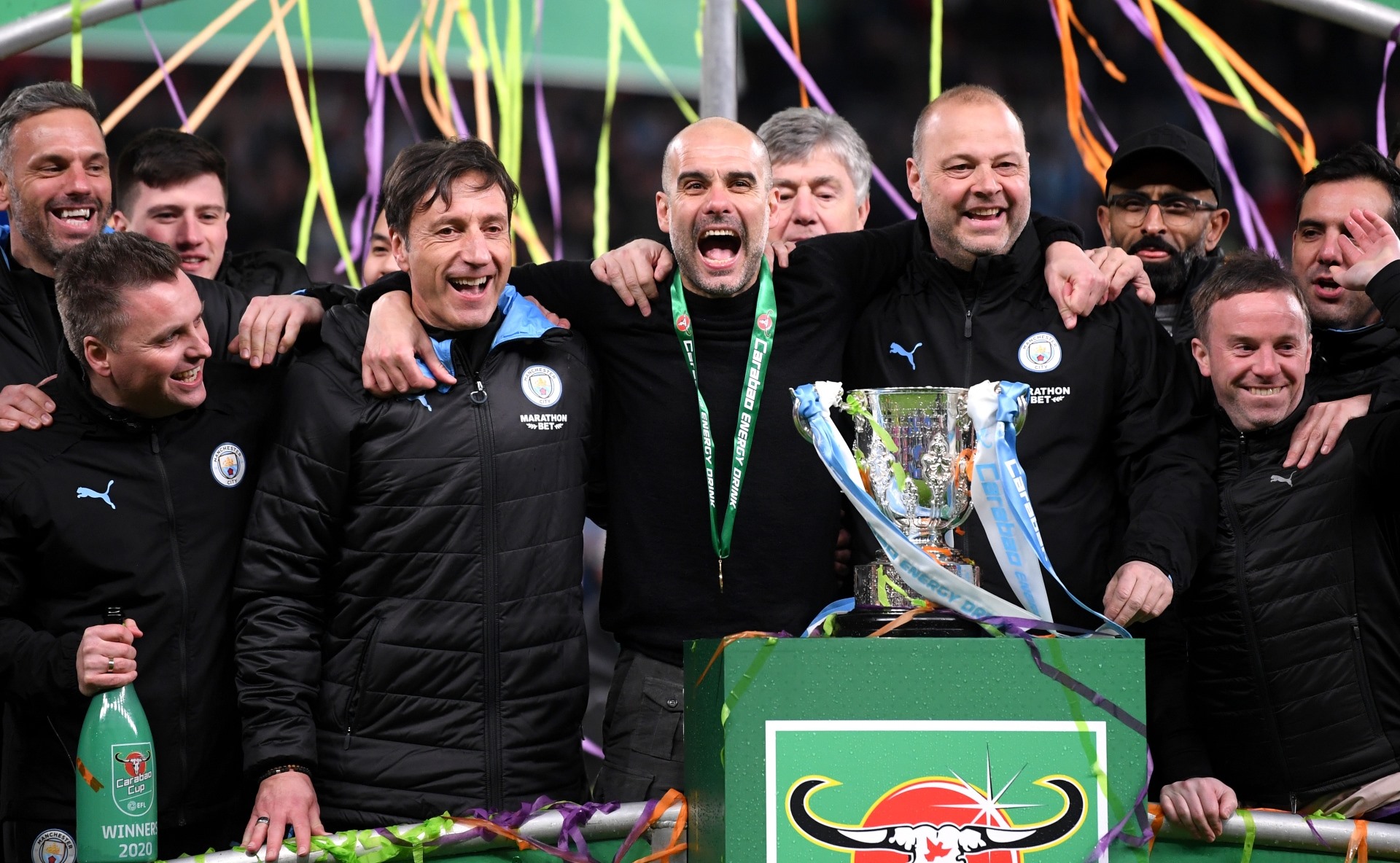 Man City vừa vô địch League Cup. Ảnh: Getty.