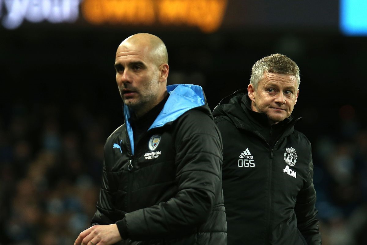 Ole và Pep lại đối đầu. Ảnh: Getty.