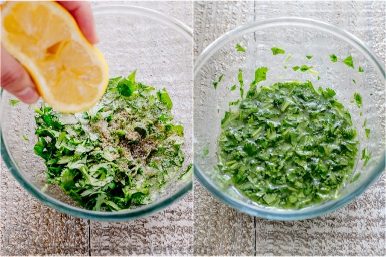 Pha hỗn hợp nước sốt chua ngọt cay để ăn kèm salad. Ảnh nguồn: Cleanfoodcrush.