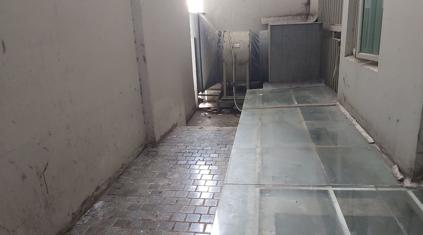 Hiện trường nơi phát hiện tiến sĩ Bùi Quang Tín. Ảnh: Huân Cao