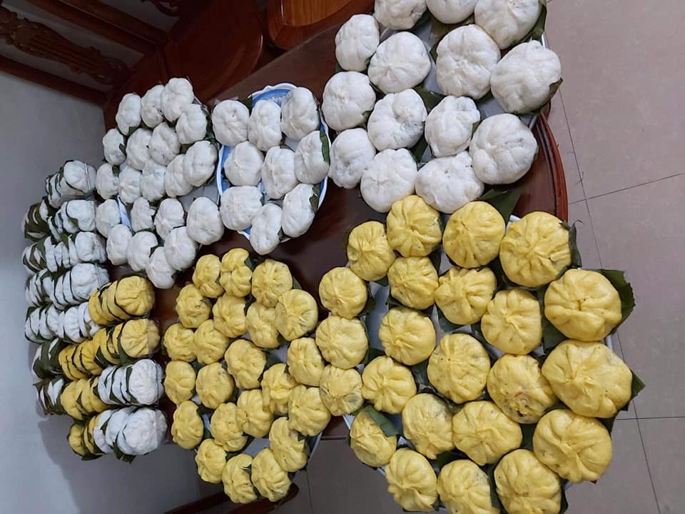 Những chiếc bánh bao trông rất bắt mắt