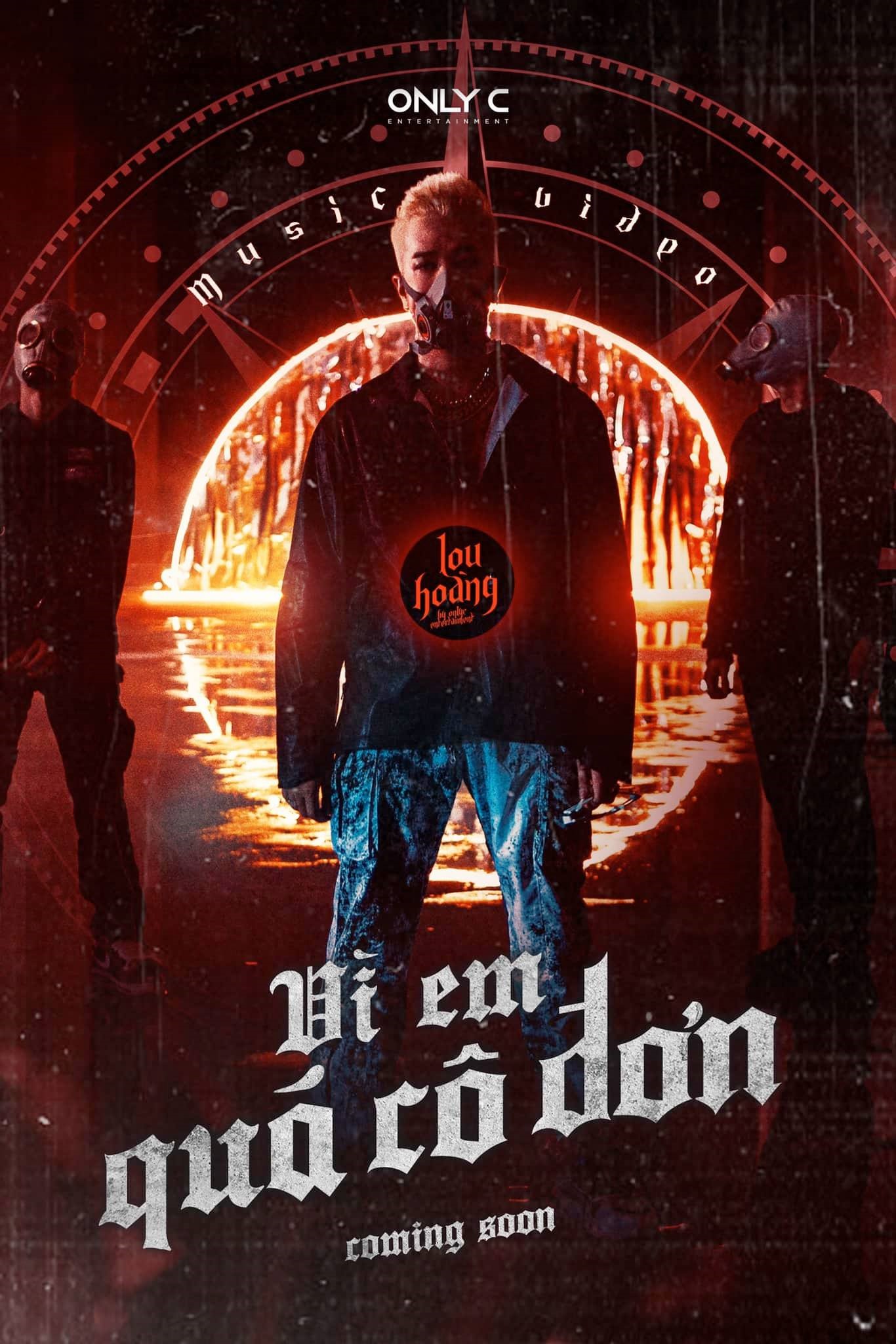Lou Hoàng với phong cách cool ngầu trong MV “Vì em quá cô đơn“. Ảnh nguồn: Facebook.