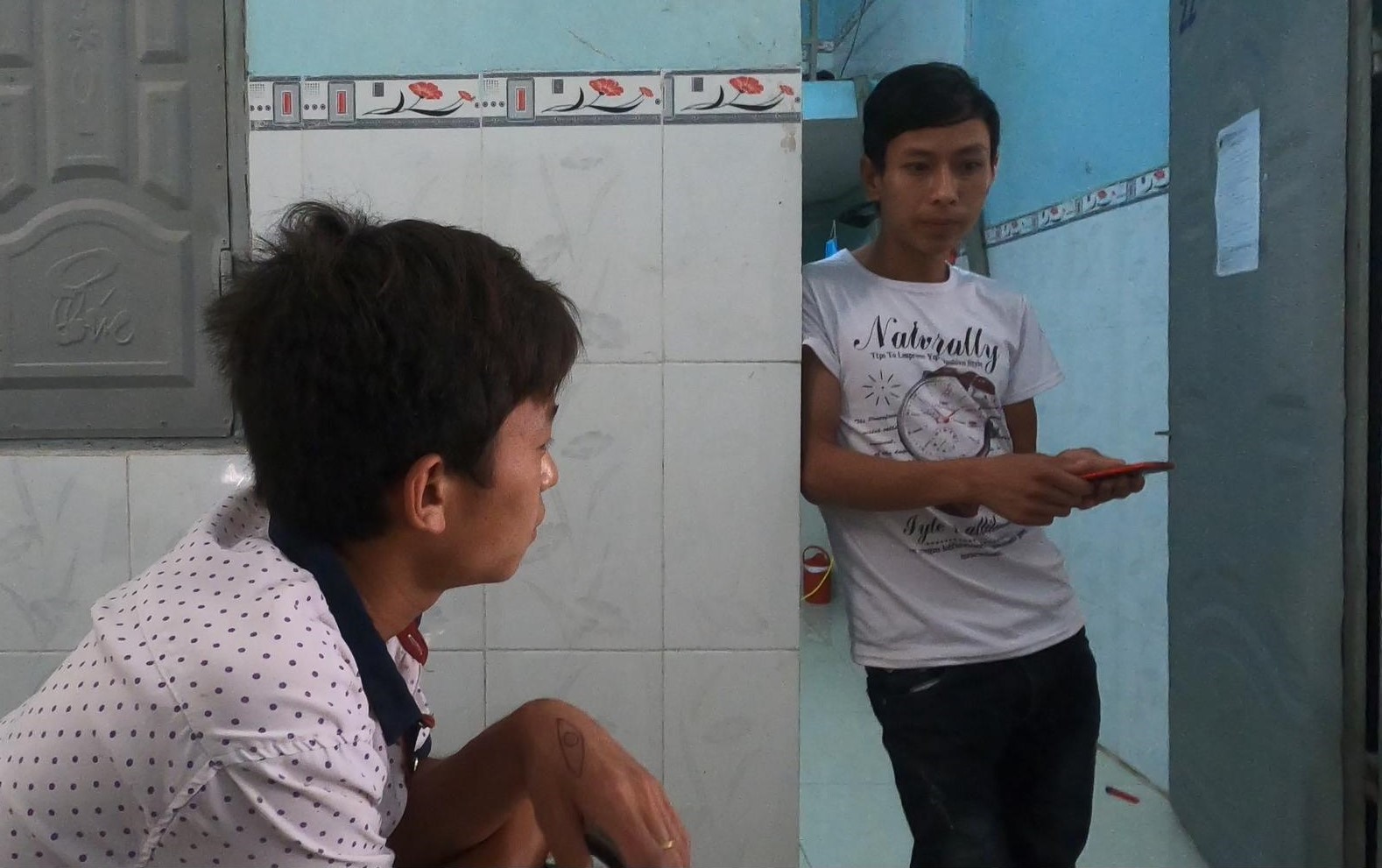 Liên Đoàn Lao Động thị xã Tân Uyên và Công an xã Hội Nghĩa cho biết sẽ xác minh ro để có hướng hô trợ kịp thời những lao động này. Ảnh: Đình Trọng