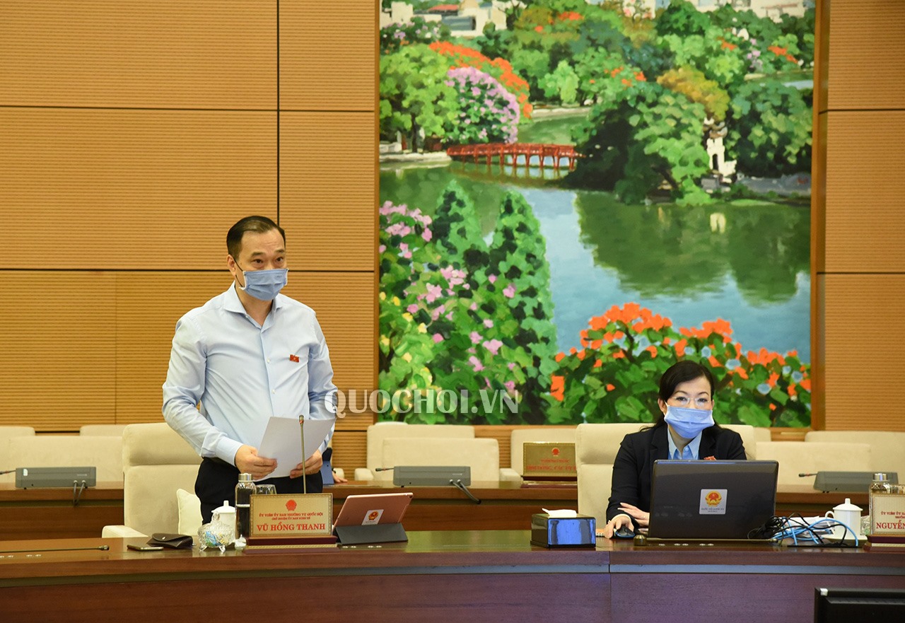 Chủ nhiệm Ủy ban Kinh tế Vũ Hồng Thanh. Ảnh Quochoi.vn