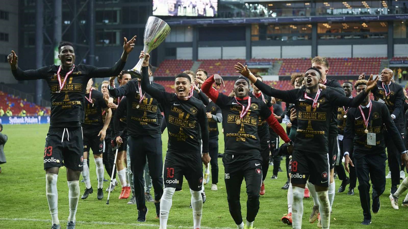 CLB Midtjylland từng vô địch Đan Mạch mùa 2017/2018 và Á quân mùa 2018/2019. Ảnh: FC Midtjylland.