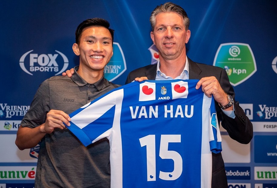 Văn Hậu từng được đặt nhiều hy vọng. Ảnh: Heerenveen
