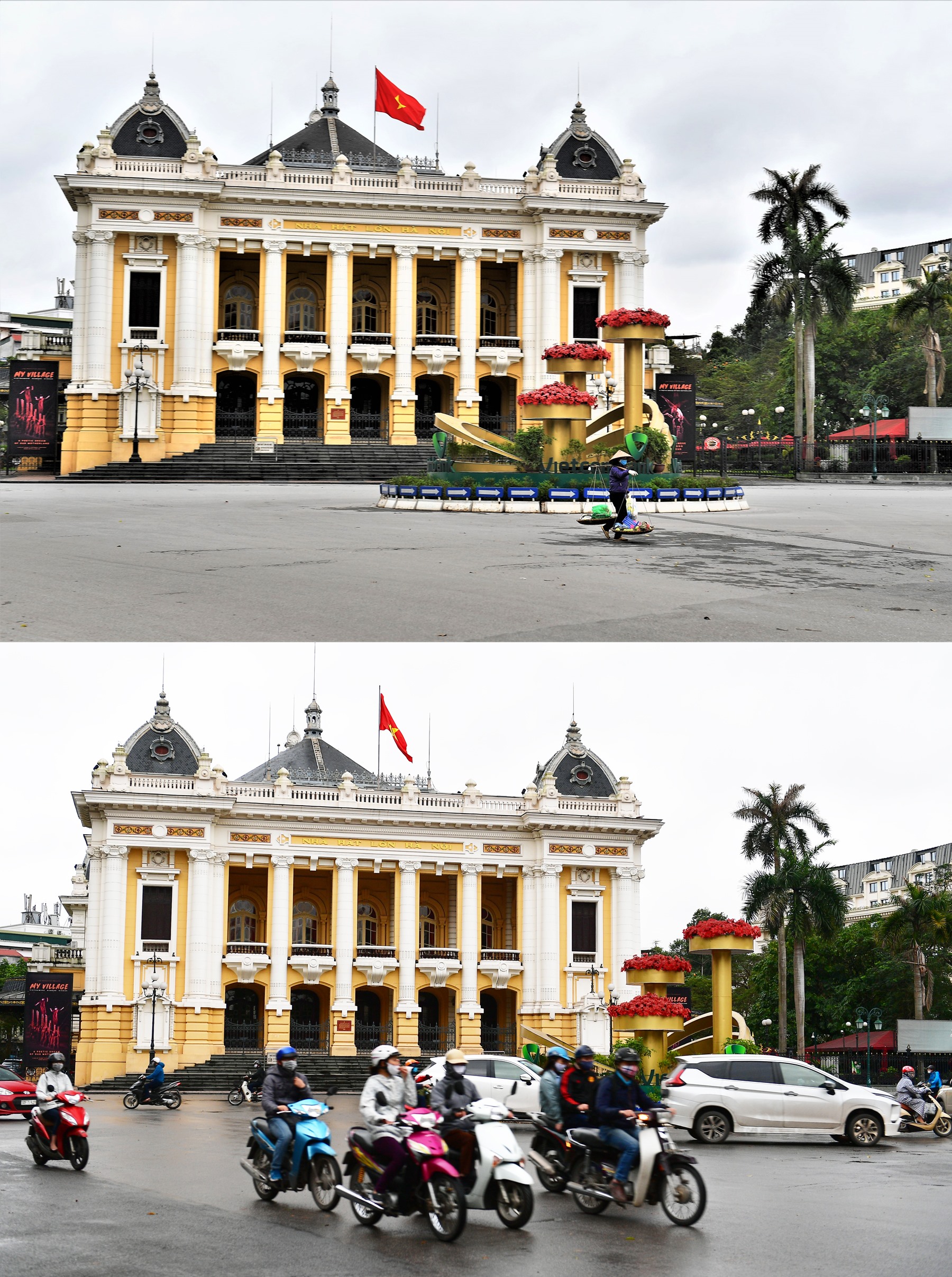 Nhà hát Lớn Hà Nội ngày 5.4 và 23.4.