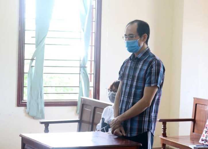 Bị cáo Chương tại phiên tòa. Ảnh: Tr.L.