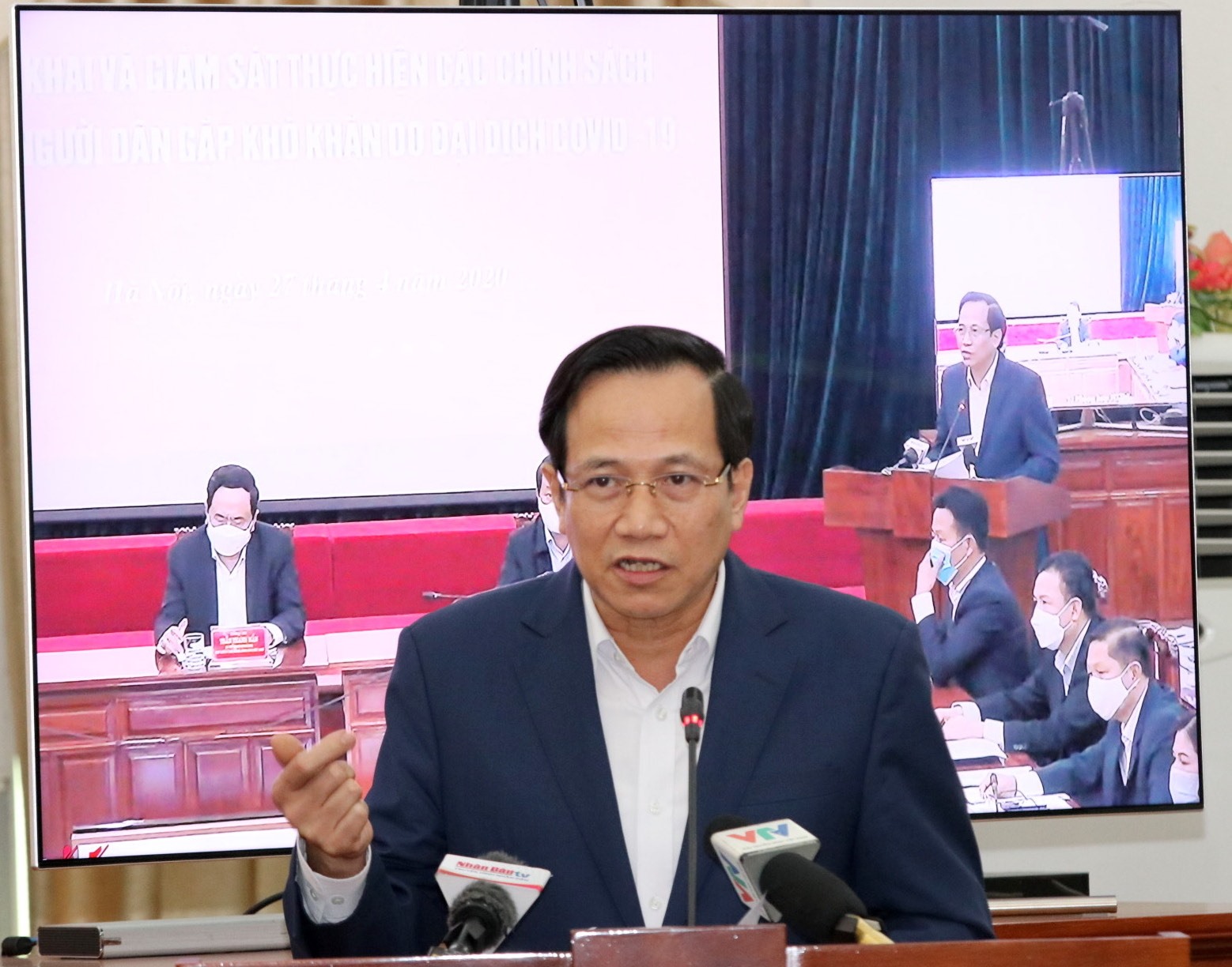Bộ trưởng Bộ Lao động - Thương binh và Xã hội Đào Ngọc Dung. Ảnh LÊ HOA