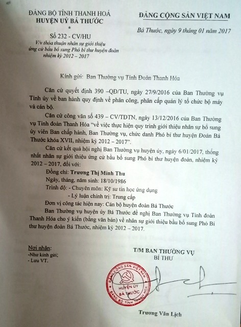Thanh Hoa Bố Bổ Nhiệm Con Du Con đa Qua Tuổi Lao động Online