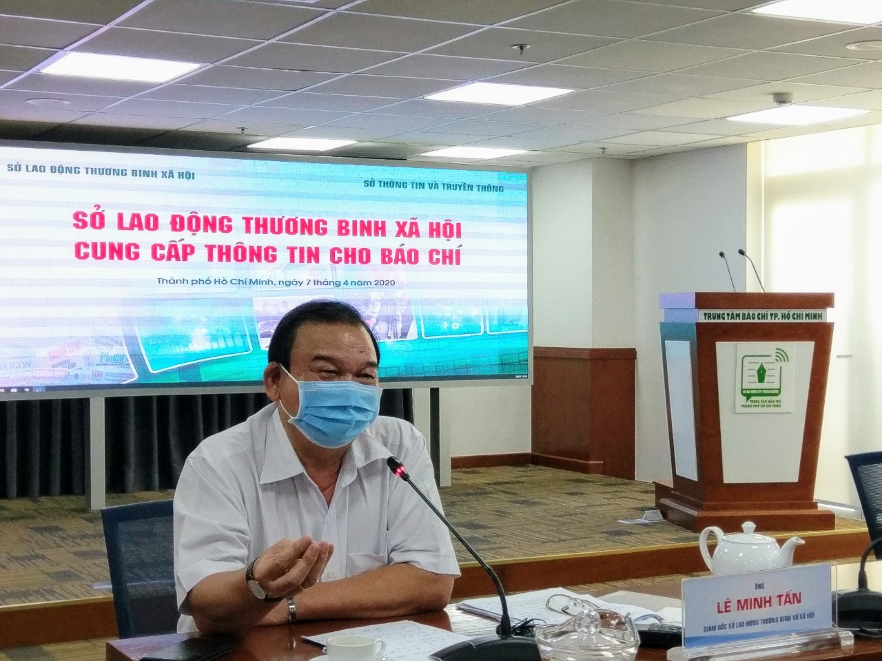 Ông Lê Minh Tấn - Giám đốc Sở LĐTBXH TPHCM. Ảnh: Minh Quân