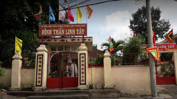 Đình thần Linh Tây bị mất tranh quý. Ảnh: CACC.