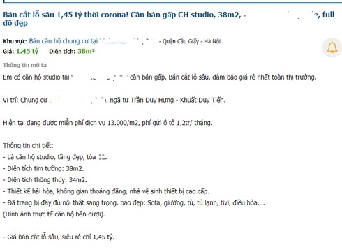 Nhiều chủ nhà chấp nhận “cắt lỗ” để bán nhà.