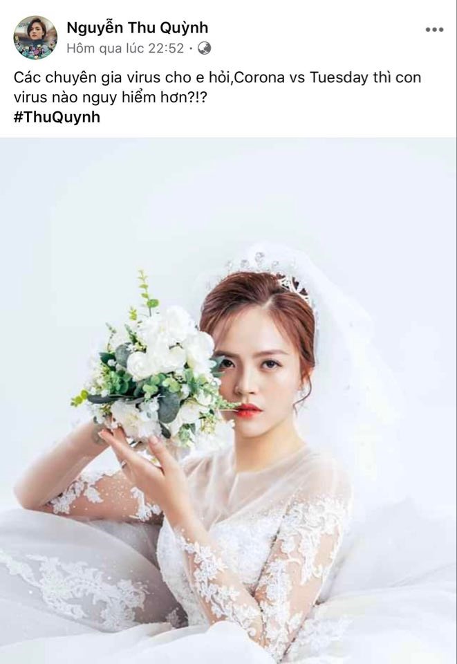 Đông thái của nữ diễn viên Thu Quỳnh gây chú ý. Ảnh chụp màn hình