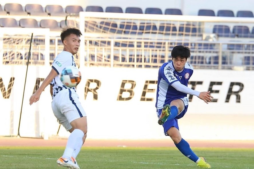 Đội Bà Rịa Vũng Tàu (trắng) mới thắng TP.HCM 2-0 ở trận giao hữu mới nhất. Ảnh: HCMCFC.