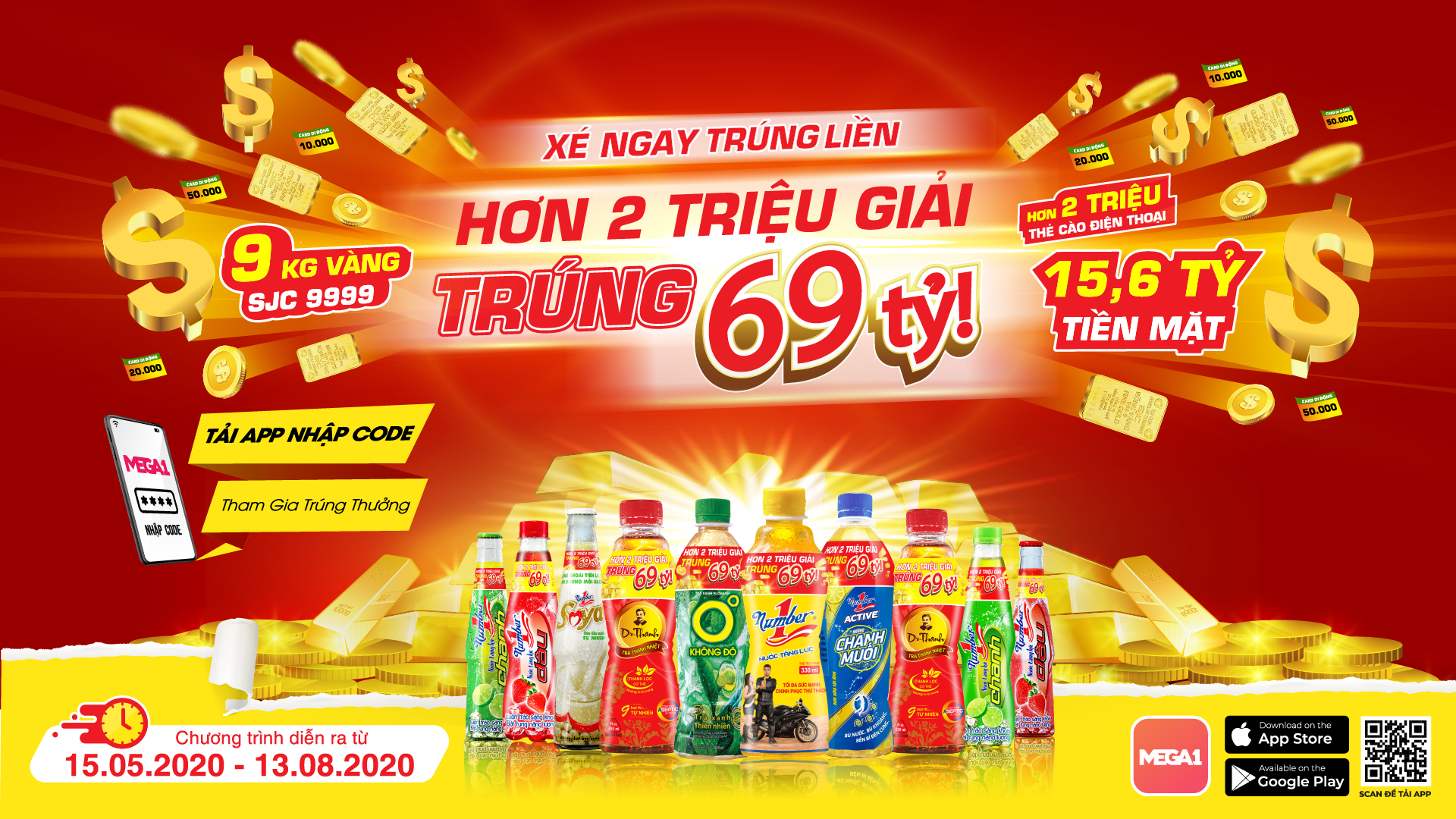 Đây là chương trình khuyến mãi lớn nhất của Tân Hiệp Phát từ trước tới nay. Ảnh: Tân Hiệp Phát.