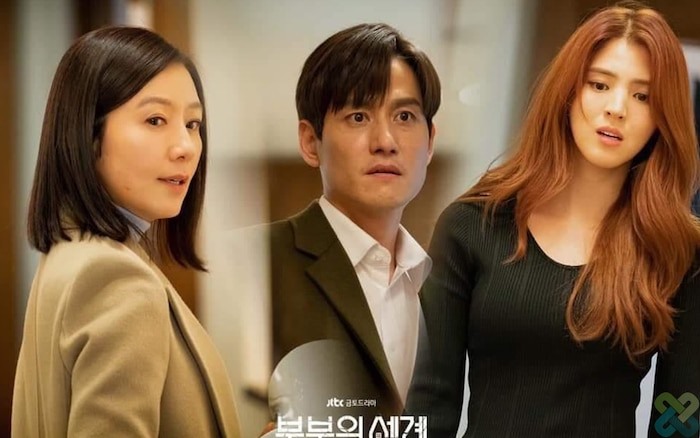 Ba nhân vật chính trong “Thế giới hôn nhân“. Ảnh:Jtbc