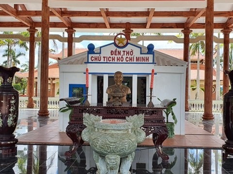 Đền thờ được thành lập năm 1972 đến nay đã nhiều lần trùng tu (ảnh Nhật Hồ)