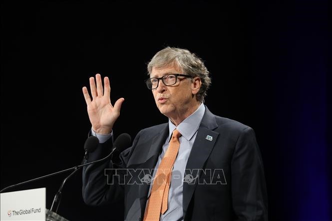 Theo Forbes, tính đến ngày 21.5, tài sản ròng của Bill Gates đạt 106,9 tỉ USD (giảm 5,7 tỉ USD so với 3 tháng trước). Ảnh: TTXVN