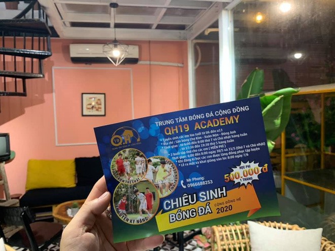 Trung tâm bóng đá của Quang Hải tuyển sinh. Ảnh: Hiếu Trung