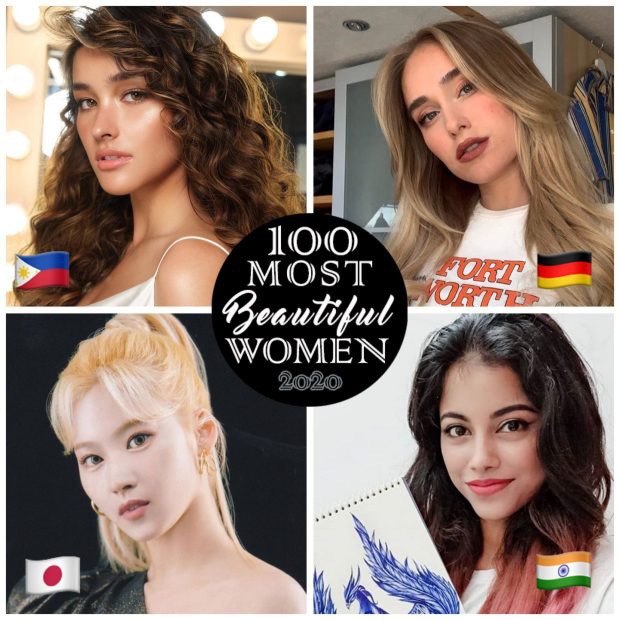 9. Liza Soberano (Phillippines), 10. Sina Deinert (Đức), 11. Sana Minatozaki (Nhật Bản), 12. Priyanka Mazumdar (Ấn Độ)