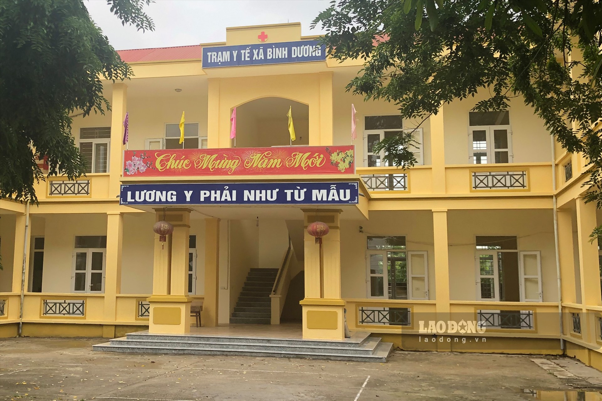Phóng viên có mặt tại trạm y tế xã Bình Dương.