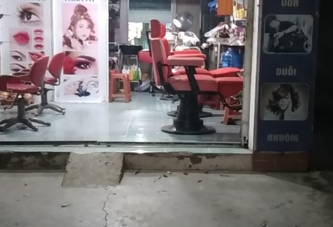 Vị trí chị Bình dựng xe bị trộm lấy trong chớp mắt.