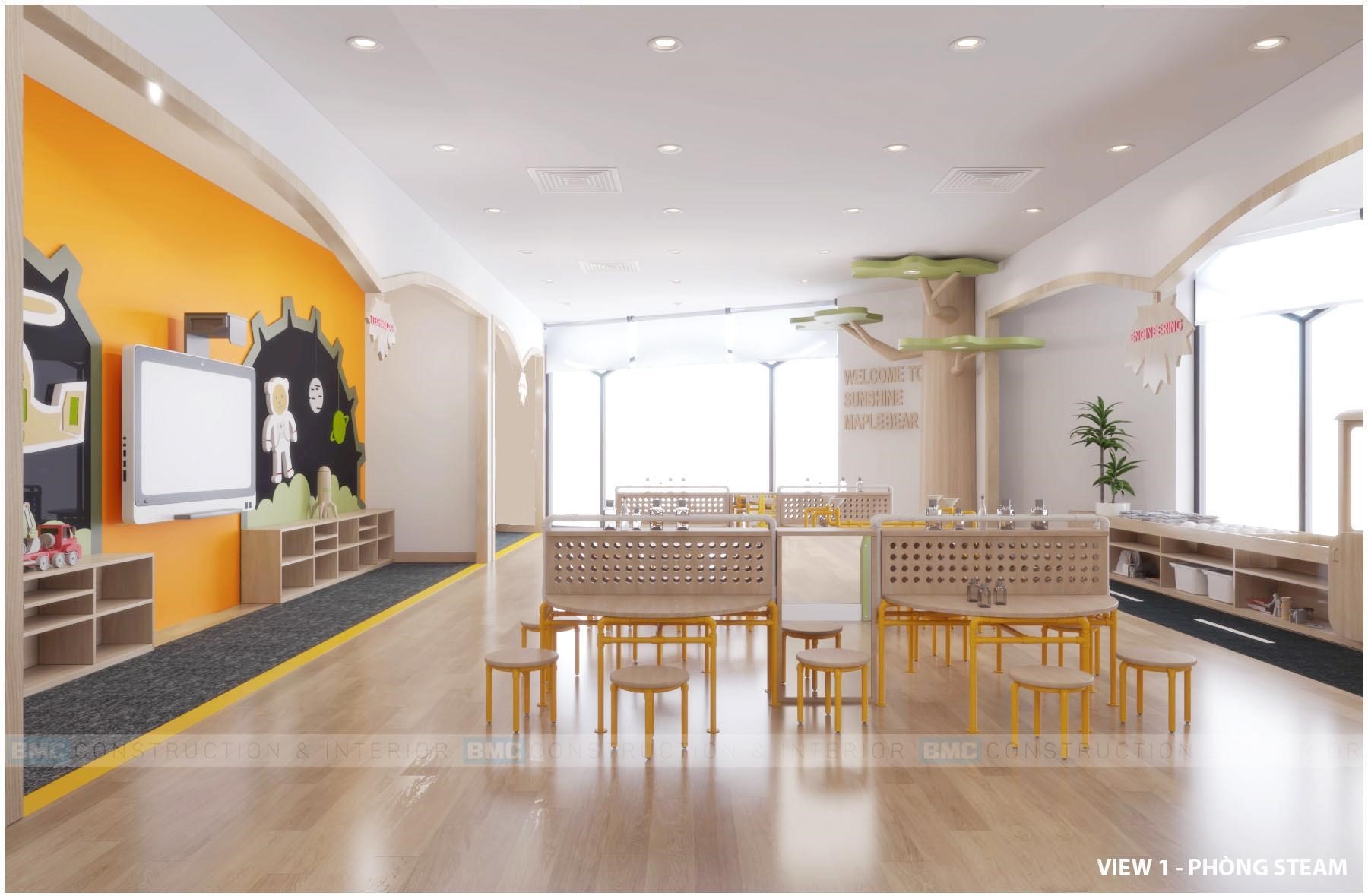 Những phòng học đạt tiêu chuẩn 5 sao tại Trường Mầm non Sunshine Maple Bear cơ sở Sunshine Garden