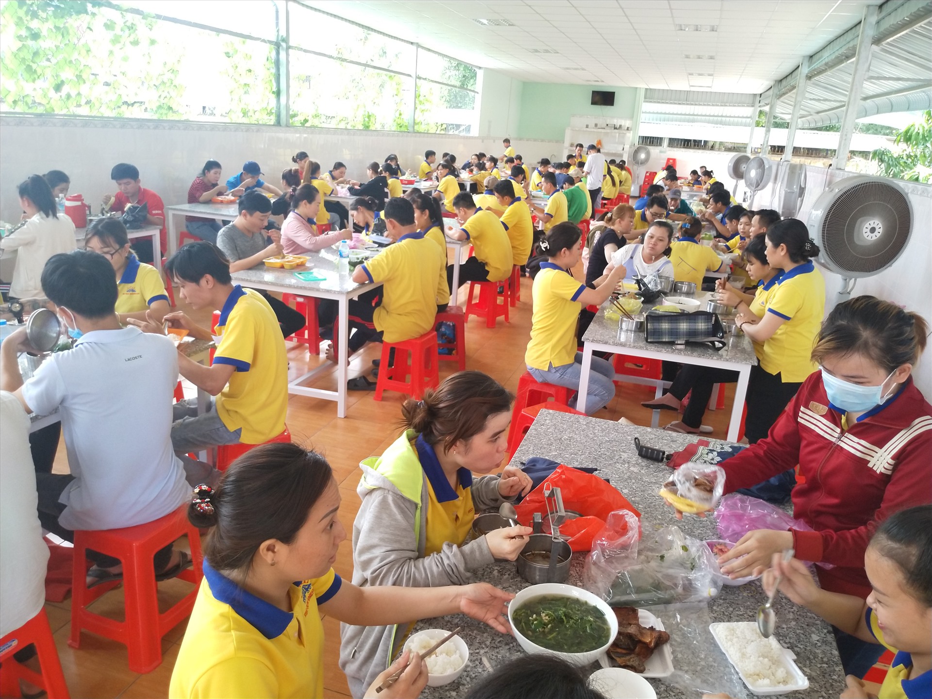 Công trình thiết thực phục vụ công nhân lao động. Ảnh: K.Q