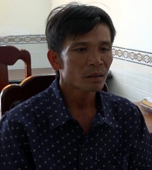 Lê Văn An tại cơ quan điều tra (ảnh Công an cung cấp)