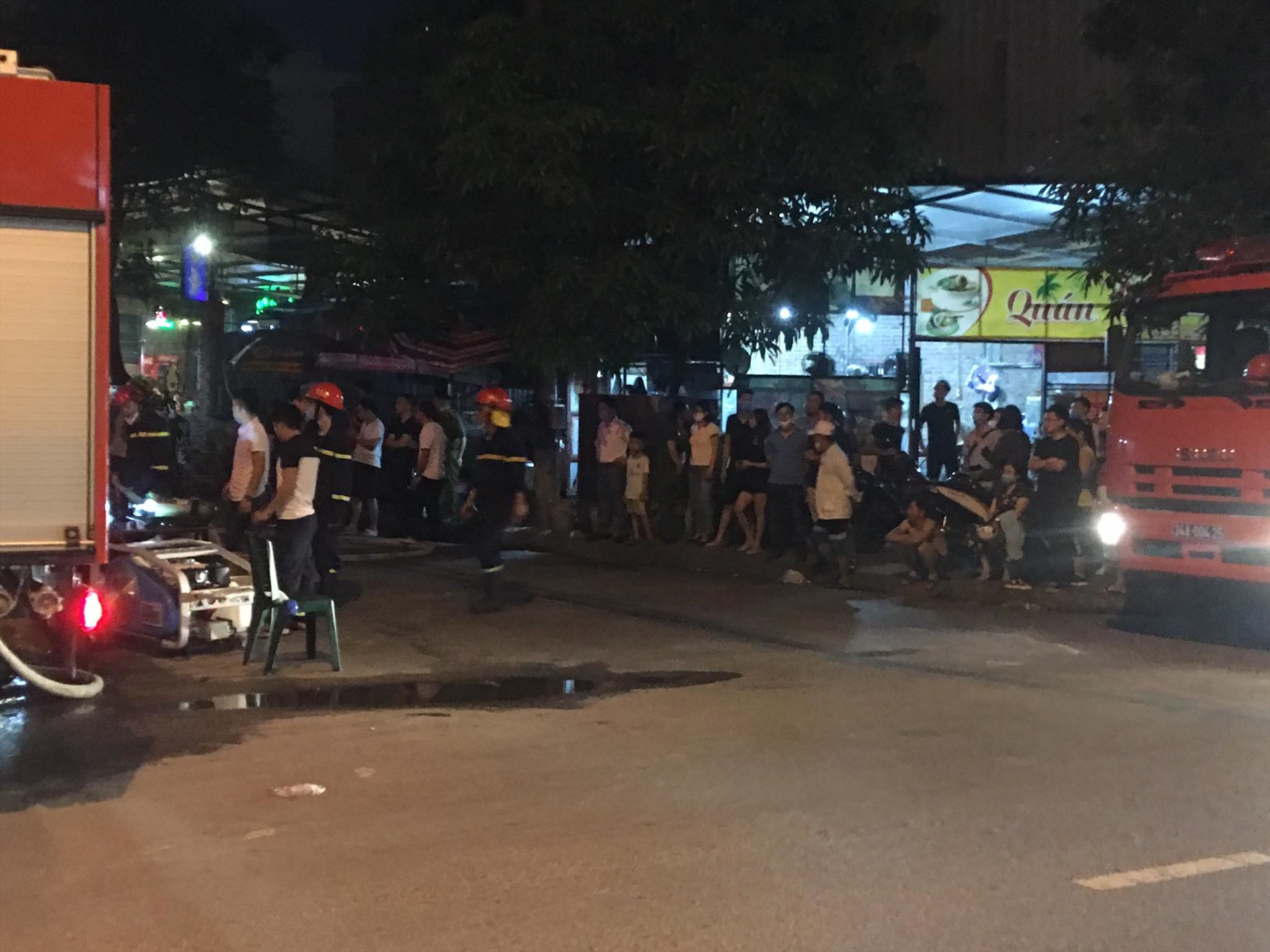 Vụ cháy không gây thiệt hại về người. Ảnh CTV