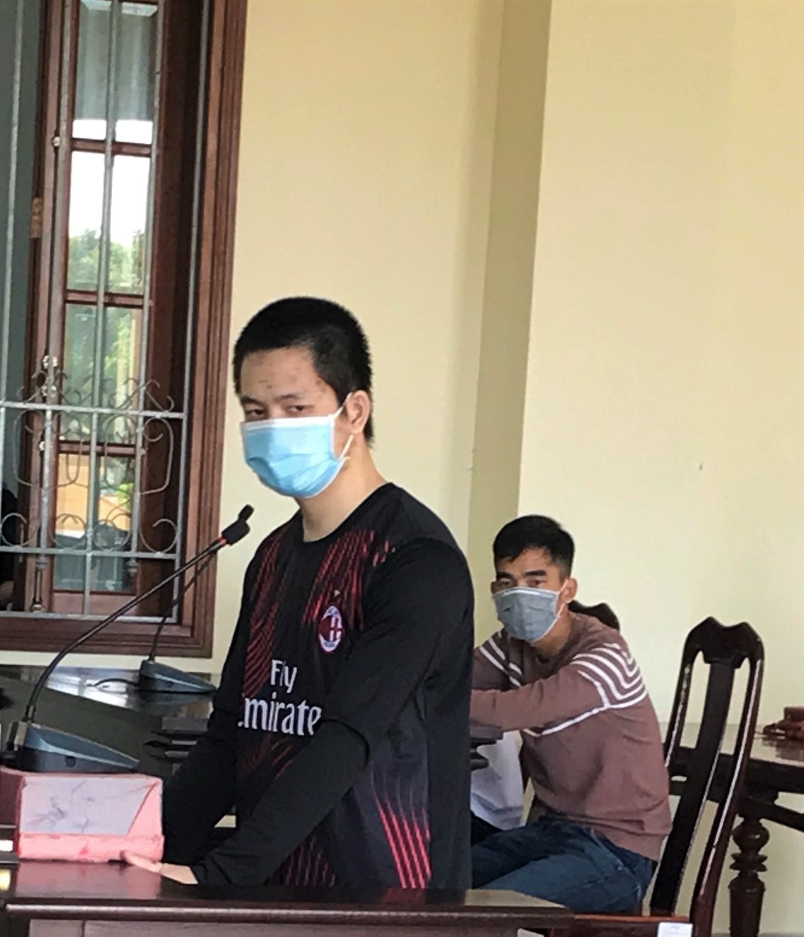 Bị cáo Trần Anh Khoa tại phiên tòa sơ thẩm. Ảnh: Thành Nhân