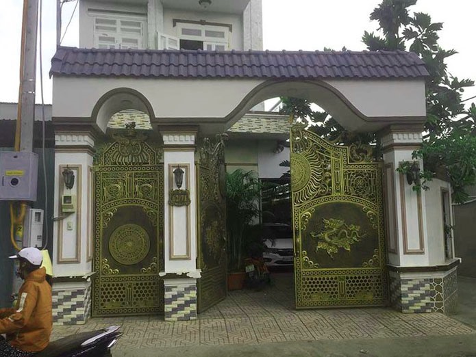Ngôi nhà nơi xảy ra sự việc. Ảnh: Nguyễn Long