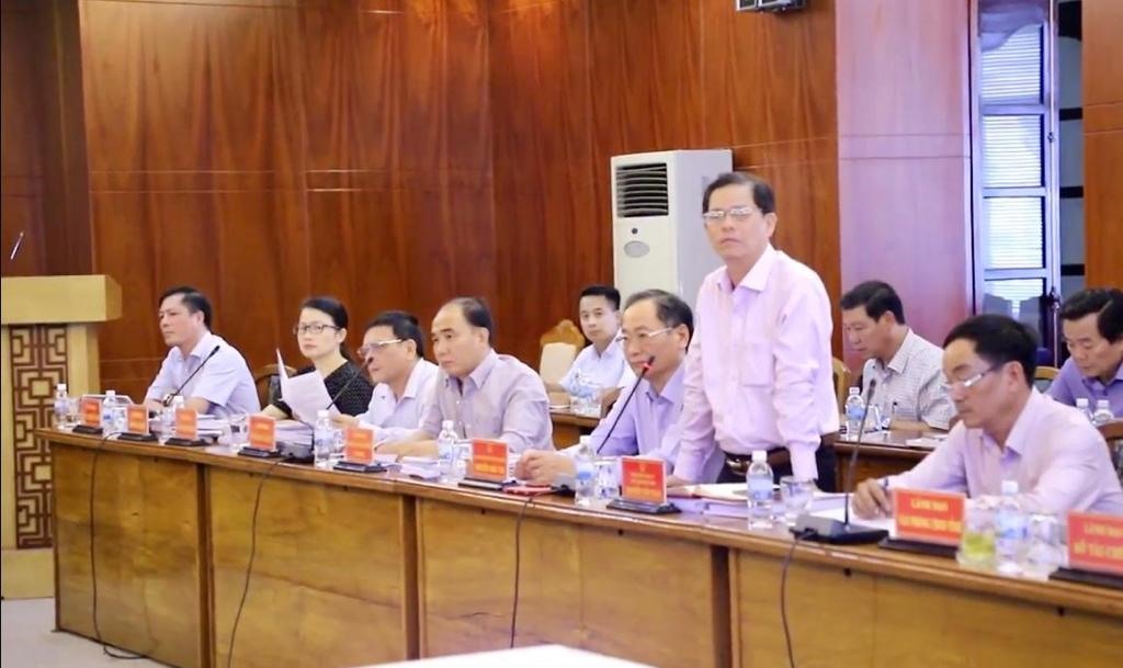 Đại diện UBND tỉnh Khánh Hòa phát biểu ý kiến. Ảnh: HC