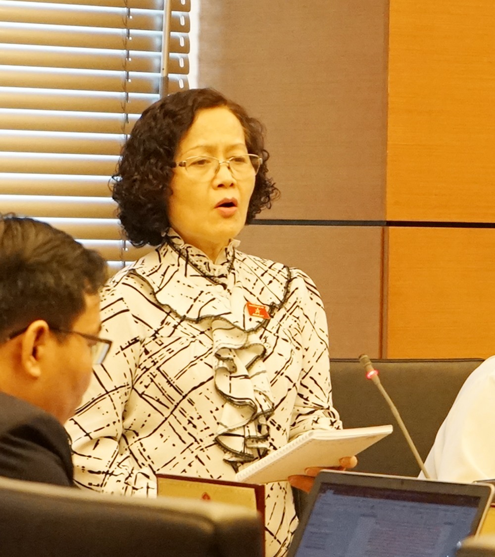 Đại biểu Trần Thị Quốc Khánh (Đoàn Hà Nội). Ảnh T.Vương