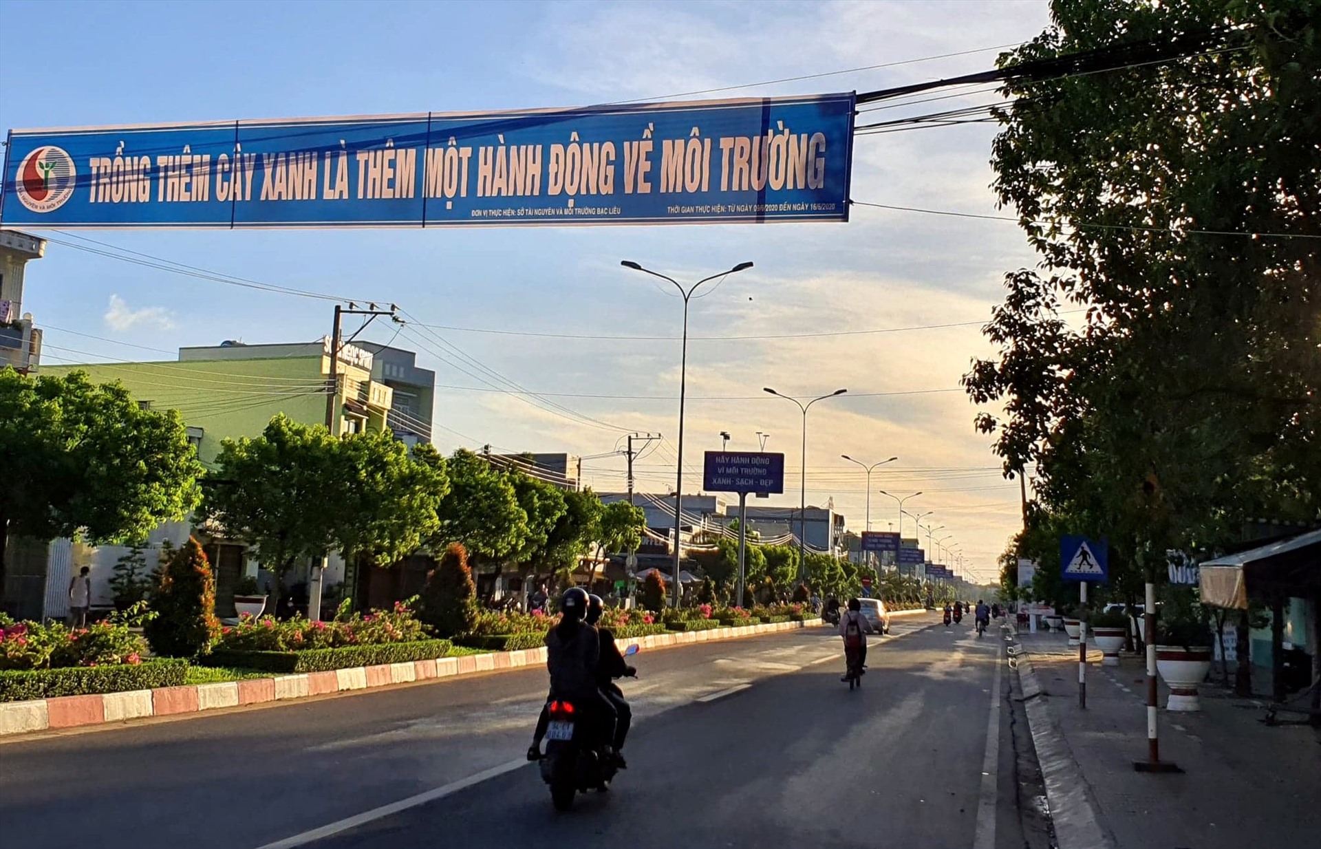 Tuyên truyền trồng cây xanh tại Bạc Liêu (ảnh Nhật Hồ)
