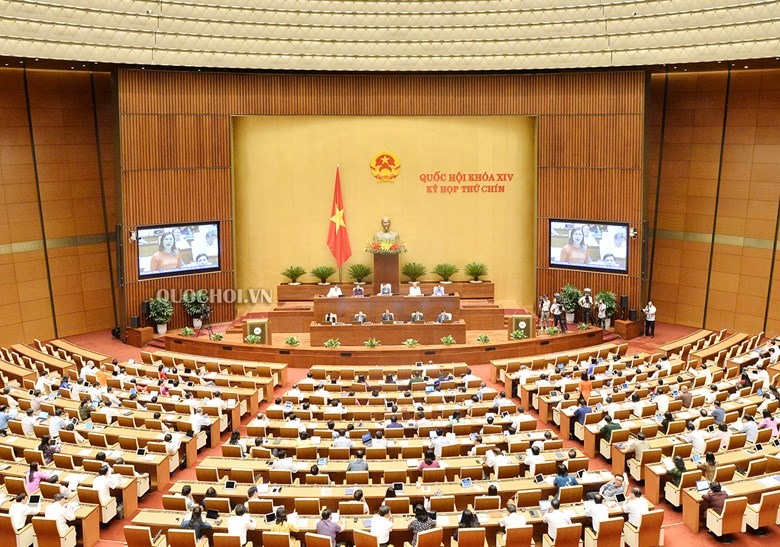 Toàn cảnh phiên thảo luận chiều 13.6. Ảnh Quochoi.vn