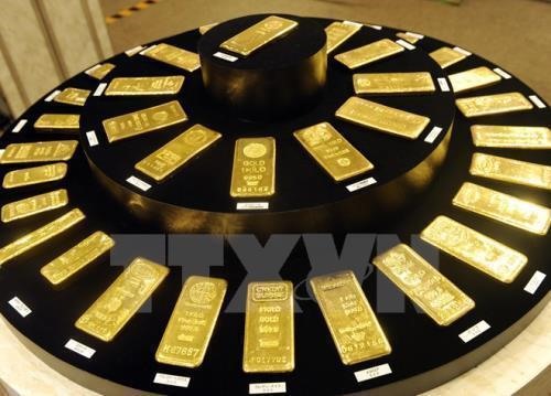 Vàng tăng giá trọn một tuần.Ảnh: TTXVN