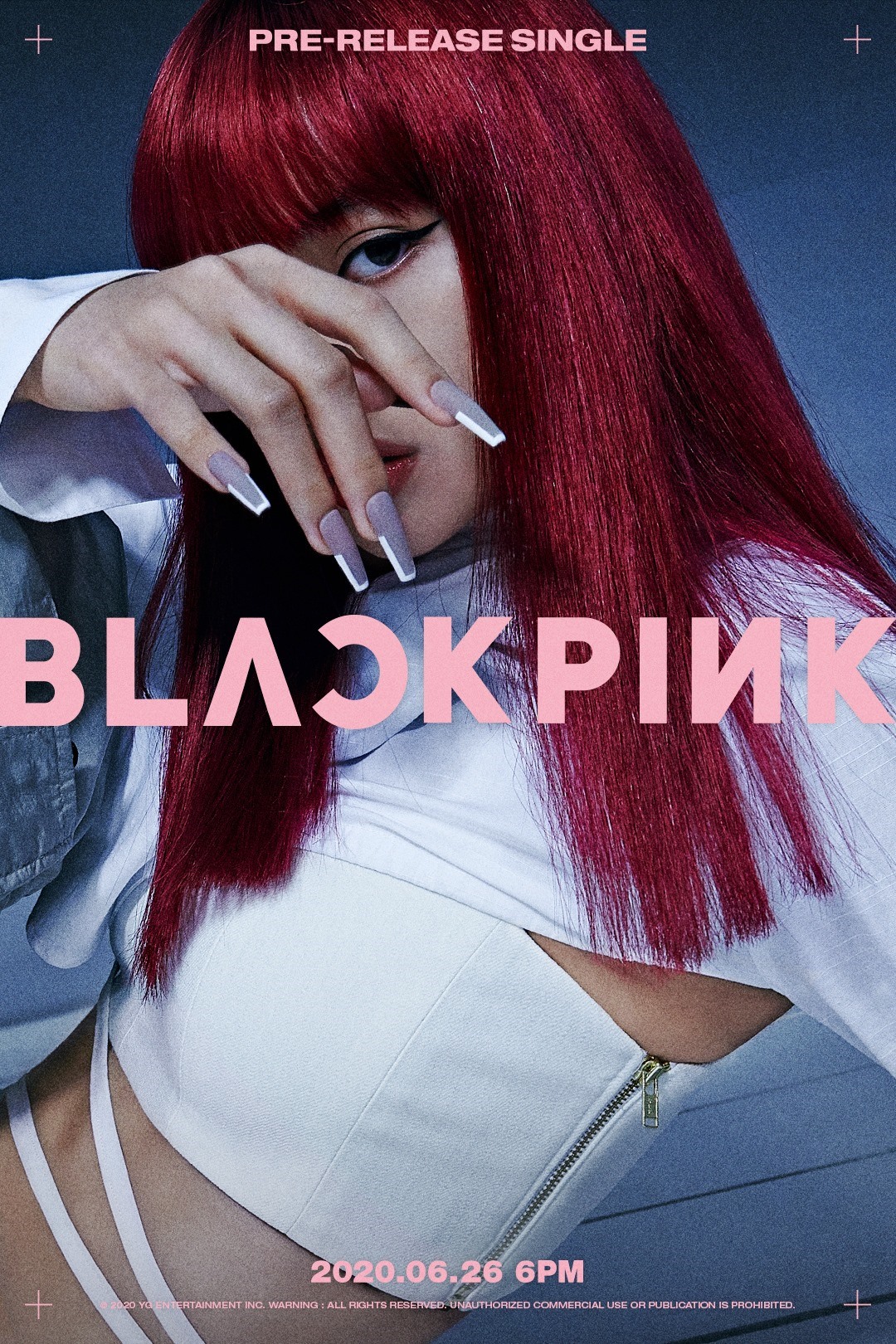 Lisa nổi loạn với tóc đỏ. Ảnh: BLACKPINK