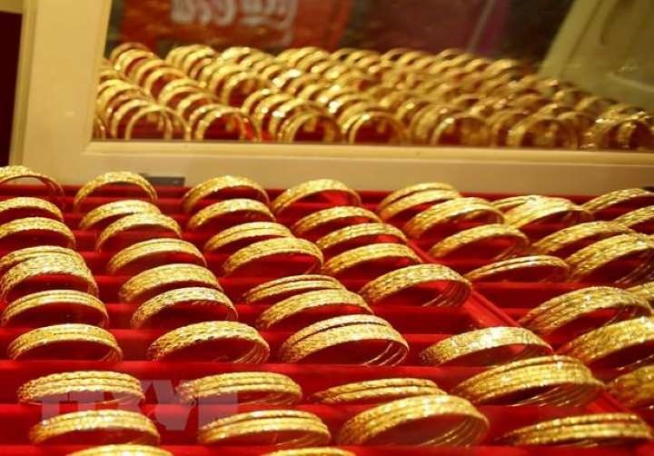 Giá vàng thế giới tăng trở lại. Ảnh: TTXVN