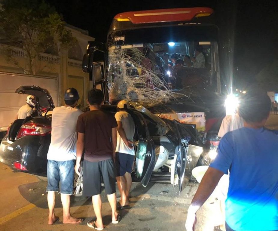 Hiện trường vụ tai nạn. Ảnh: Người dân cung cấp