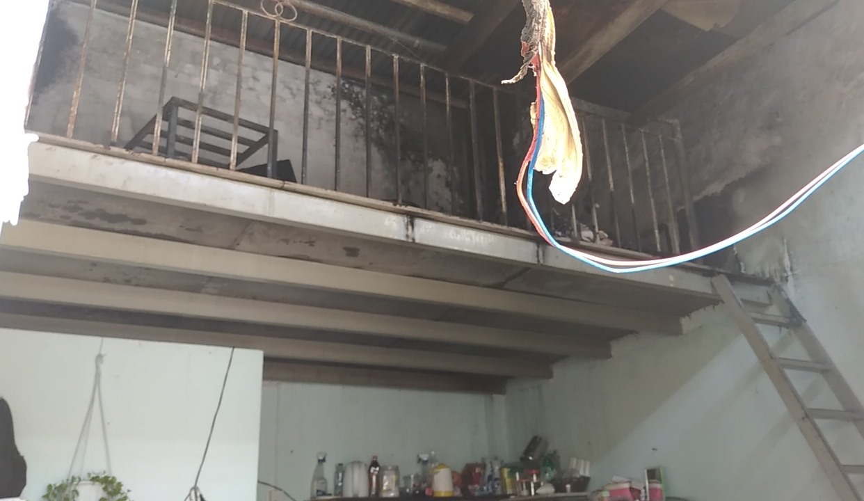 Hiện trường vụ việc. Ảnh: Chân Phúc