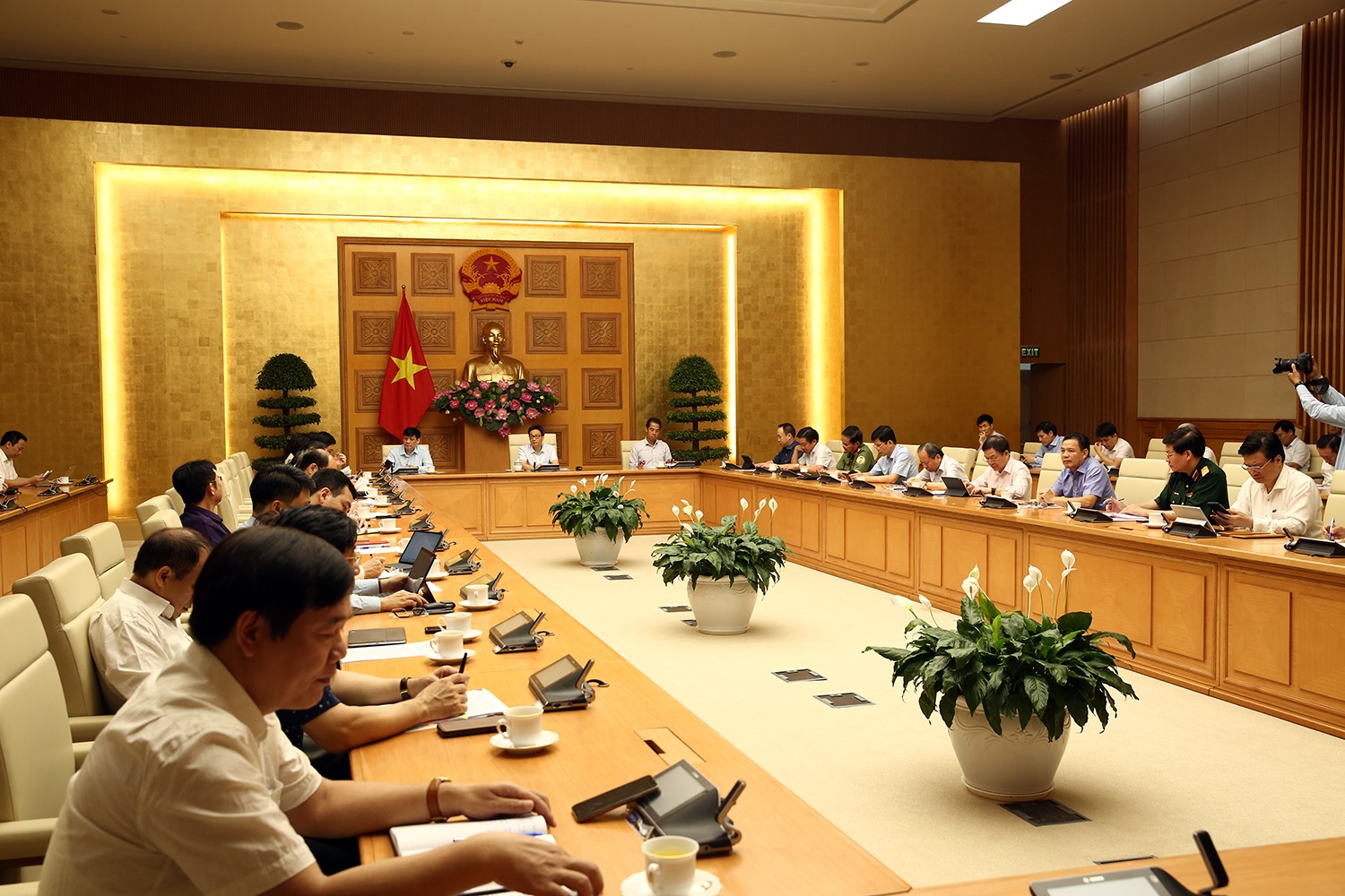 Toàn cảnh cuộc họp. Ảnh VGP