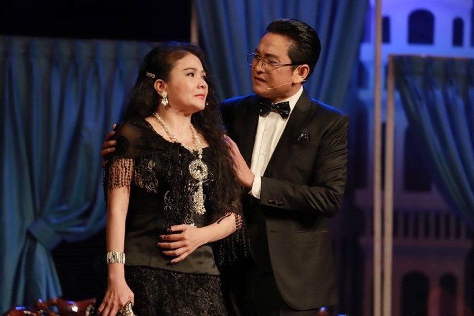 Trọng Phúc và Thanh Ngân tái hợp trong Tướng cướp Bạch Hải Đường. Ảnh:NSCC Trọng Phúc và Thanh Ngân tái hợp trong Tướng cướp Bạch Hải Đường. Ảnh:NSCC